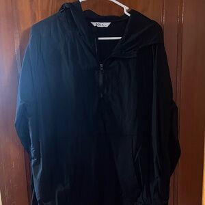 DSG Black Half-Zip Windbreaker